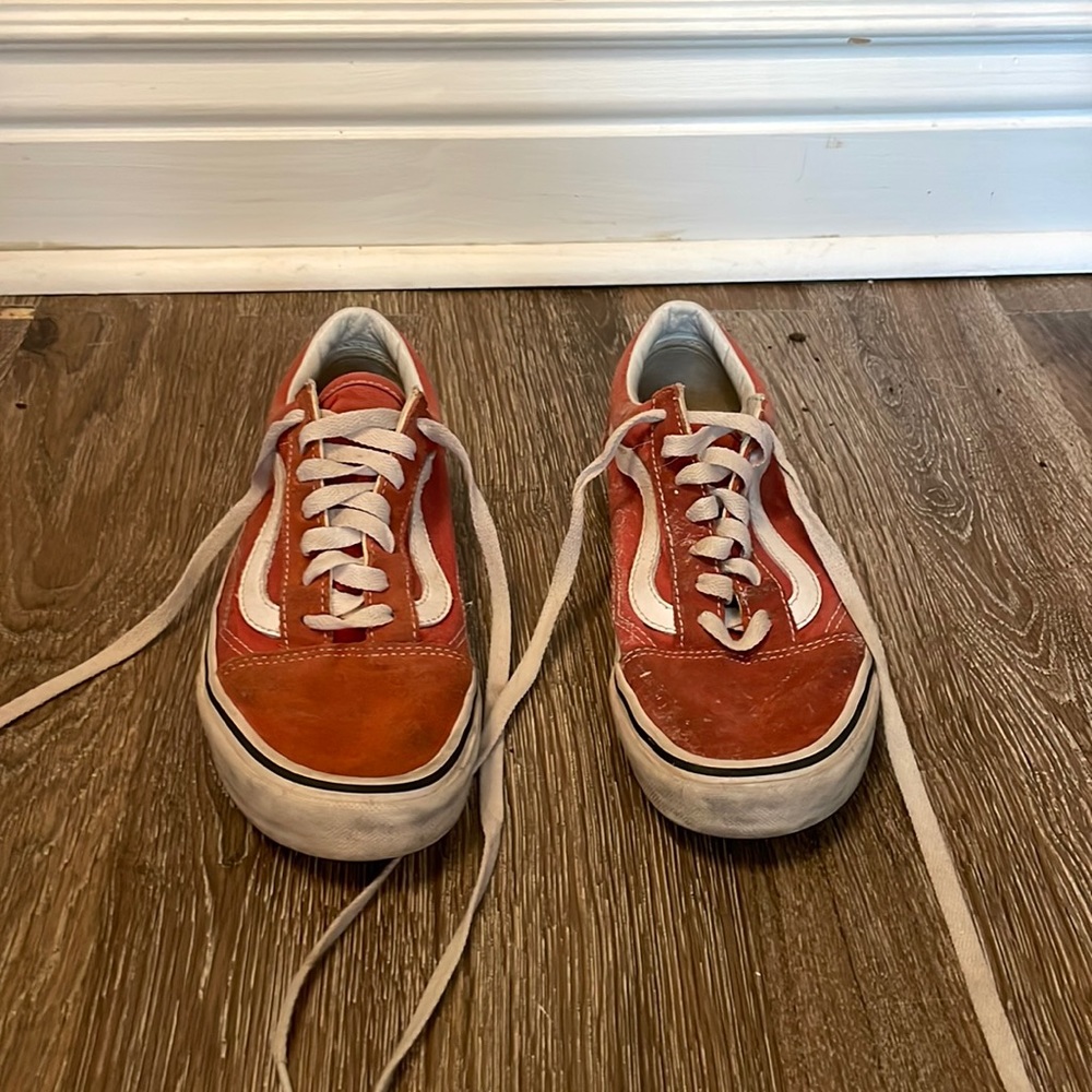 Orange Old School Vans